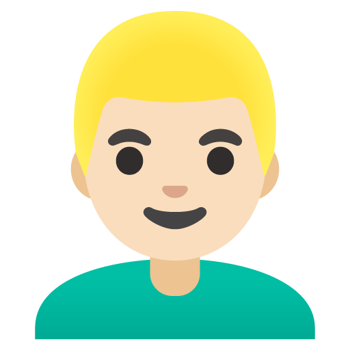 Homem: Cabelo Loiro: Pele Clara para Google 17.0