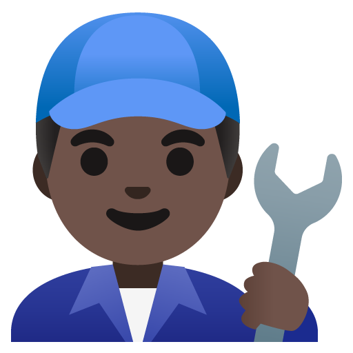 Mecânico: Pele Escura para Google 17.0