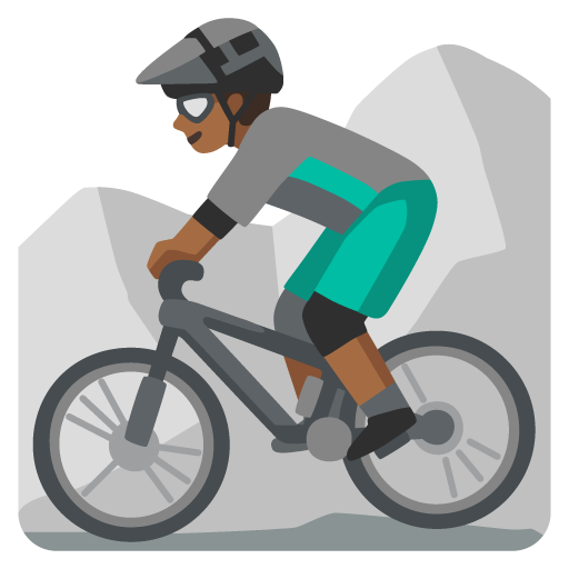 Homem Fazendo Mountain Bike: Pele Morena Escura para Google 17.0