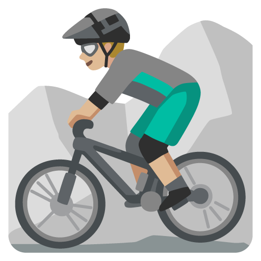 Homem Fazendo Mountain Bike: Pele Morena Clara para Google 17.0
