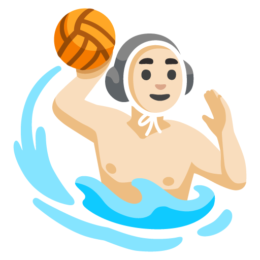 Homem Jogando Polo Aquático: Pele Clara para Google 17.0