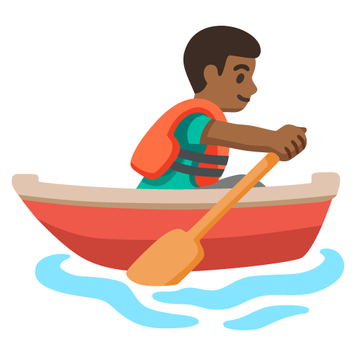 Homem Remando: Pele Morena Escura para Google 17.0