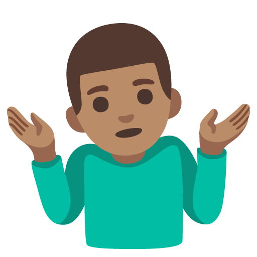 Homem Dando De Ombros: Pele Morena para Google 17.0