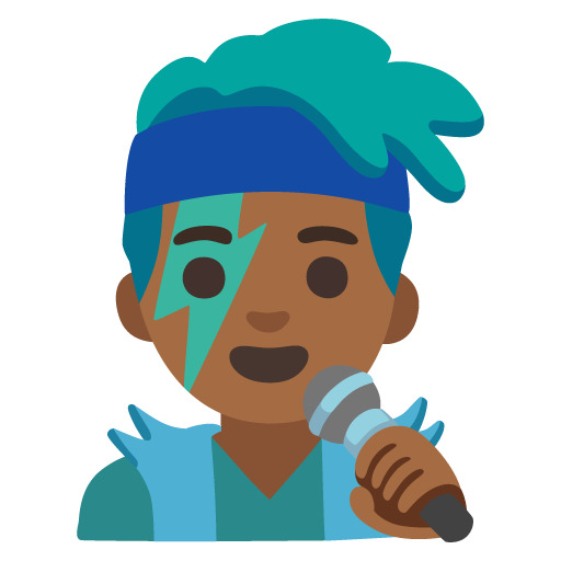 Cantor Homem: Pele Morena Escura para Google 17.0