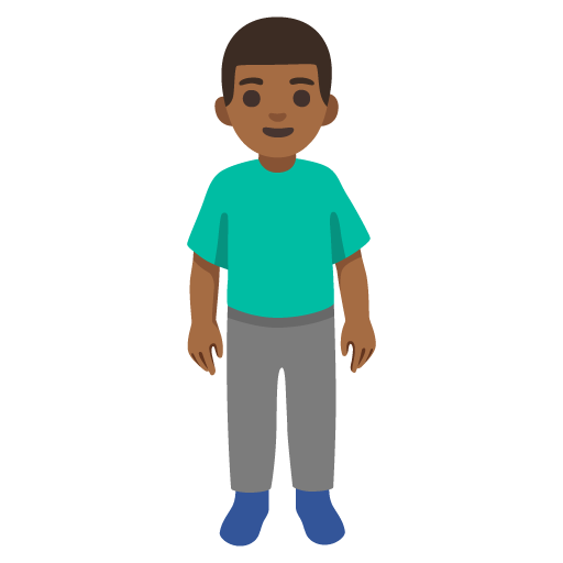 Homem Em Pé: Pele Morena Escura para Google 17.0