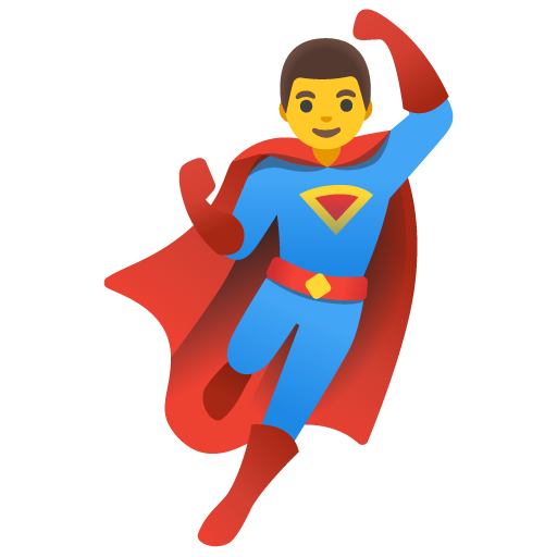 Чоловік-супергерой для Google 17.0