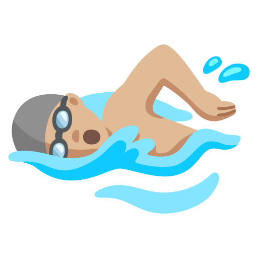 Homem Nadando: Pele Morena Clara para Google 17.0