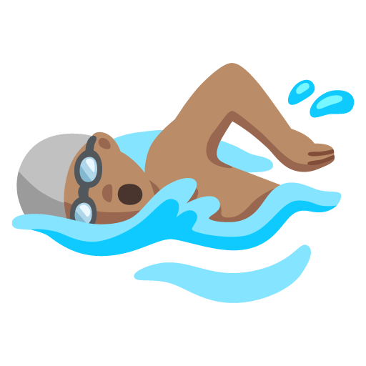 Homem Nadando: Pele Morena para Google 17.0