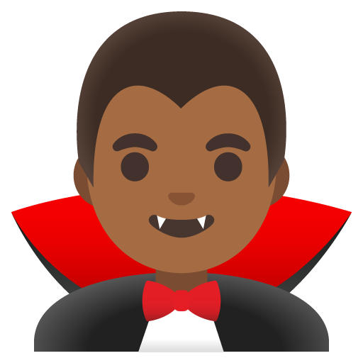 Чоловік-вампір: темний тон шкіри для Google 17.0