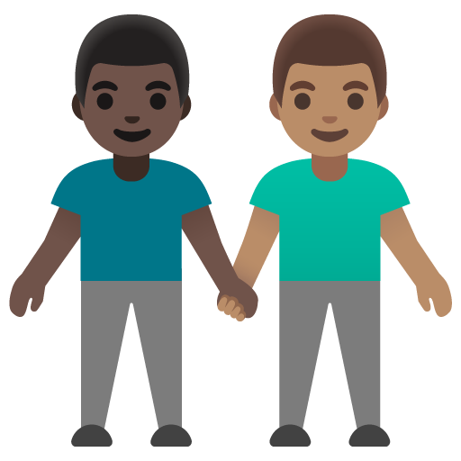 Dois Homens De Mãos Dadas: Pele Escura, Pele Morena para Google 17.0