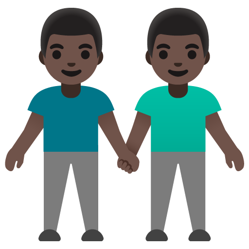 Dois Homens De Mãos Dadas: Pele Escura para Google 17.0