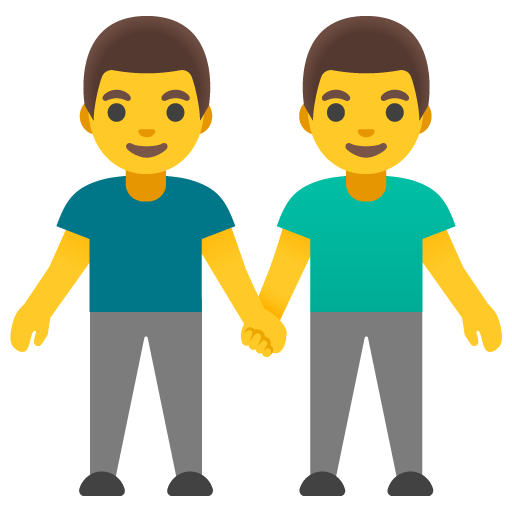 Homens que seguram as mãos para Google 17.0