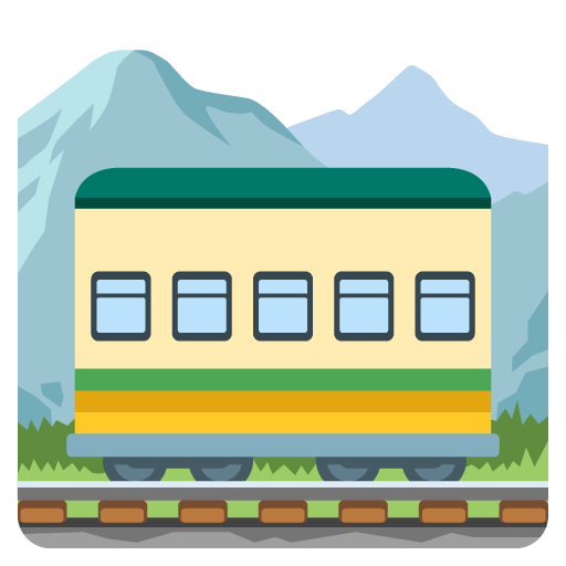 Поезд в горах для Google 17.0