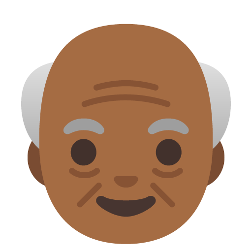 Homem Idoso: Pele Morena Escura para Google 17.0