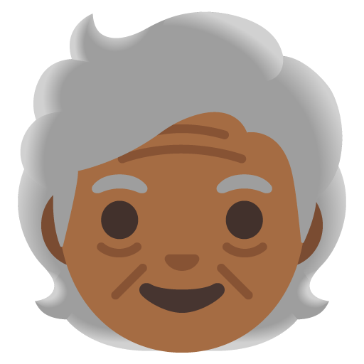 Idoso: Pele Morena Escura para Google 17.0