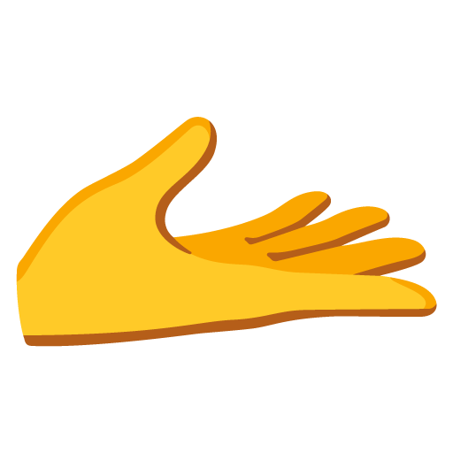 Mano Con La Palma Hacia Arriba para Google 17.0