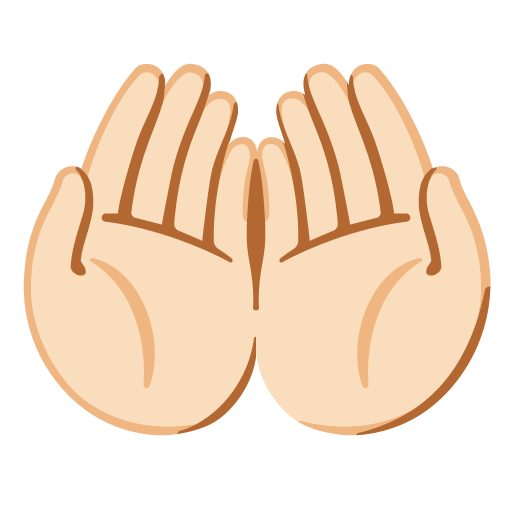 Palmas Unidas Para Cima: Pele Clara para Google 17.0