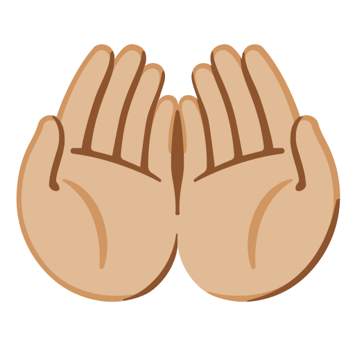 Palmas Unidas Para Cima: Pele Morena Clara para Google 17.0