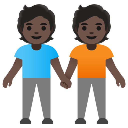 Pessoas De Mãos Dadas: Pele Escura para Google 17.0