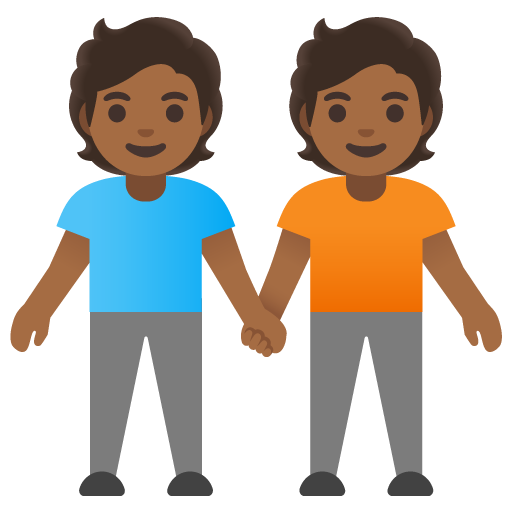 Pessoas De Mãos Dadas: Pele Morena Escura para Google 17.0