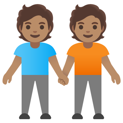 Люди, що тримаються за руки: середній тон шкіри для Google 17.0