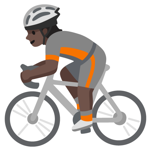 Велосипедист: дуже темний тон шкіри для Google 17.0