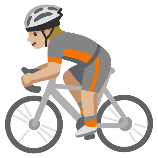 Ciclista: Pele Morena Clara para Google 17.0