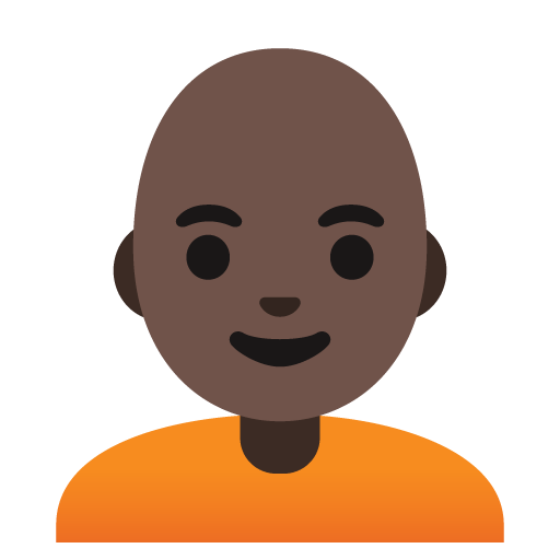 Pessoa: Pele Escura, Careca para Google 17.0