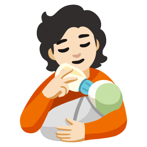 Pessoa Alimentando Bebê: Pele Clara para Google 17.0