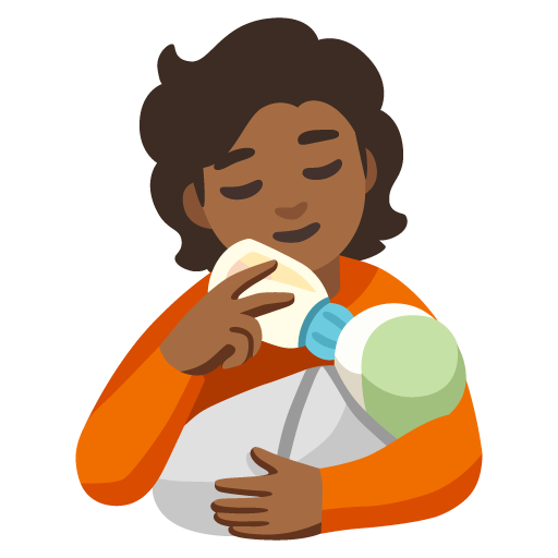 Pessoa Alimentando Bebê: Pele Morena Escura para Google 17.0