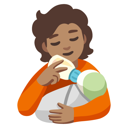 Pessoa Alimentando Bebê: Pele Morena para Google 17.0