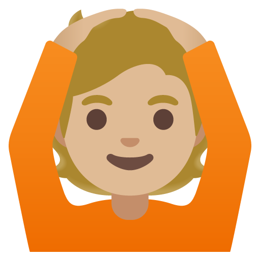 Pessoa Fazendo Gesto De “Ok”: Pele Morena Clara para Google 17.0