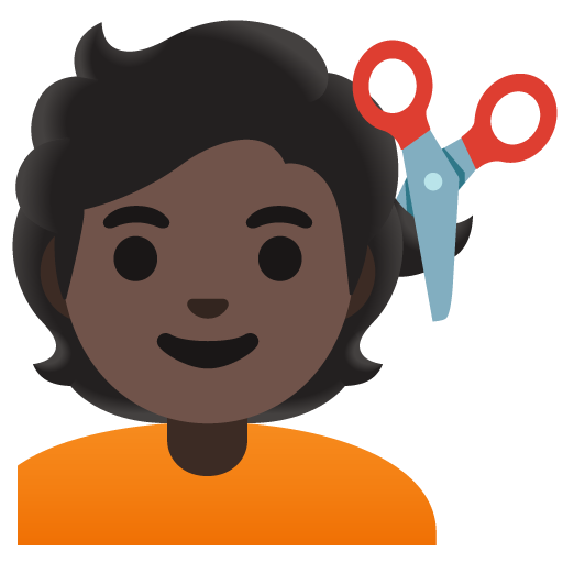 Pessoa Cortando O Cabelo: Pele Escura para Google 17.0
