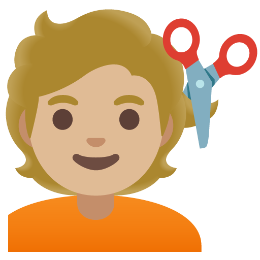 Pessoa Cortando O Cabelo: Pele Morena Clara para Google 17.0