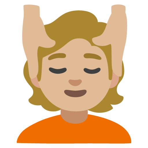 Pessoa Recebendo Massagem Facial: Pele Morena Clara para Google 17.0