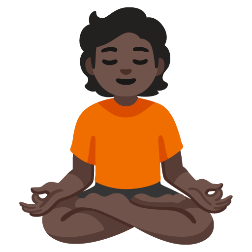 Pessoa Na Posição De Lótus: Pele Escura para Google 17.0