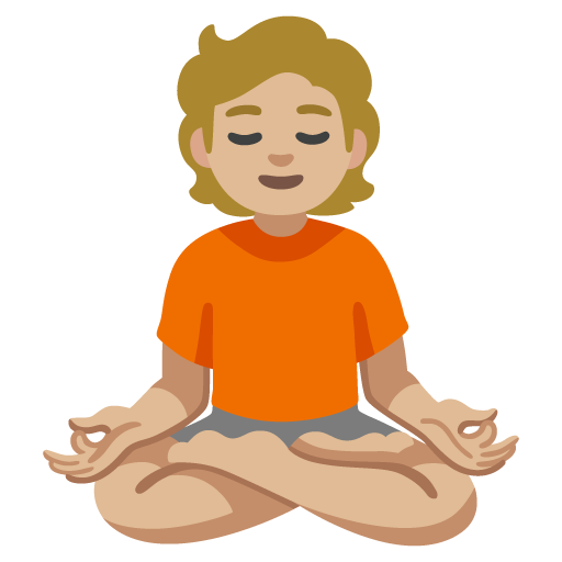 Pessoa Na Posição De Lótus: Pele Morena Clara para Google 17.0