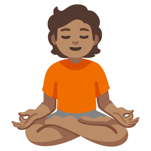 Pessoa Na Posição De Lótus: Pele Morena para Google 17.0