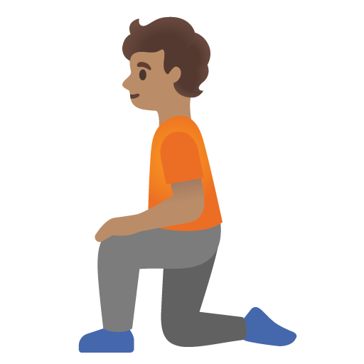 Pessoa Ajoelhando: Pele Morena para Google 17.0
