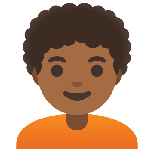 Pessoa: Pele Morena Escura, Cabelo Cacheado para Google 17.0