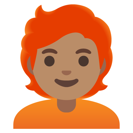 Pessoa: Pele Morena, Cabelo Vermelho para Google 17.0