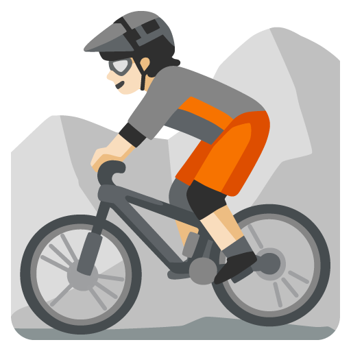 Pessoa Fazendo Mountain Bike: Pele Clara para Google 17.0