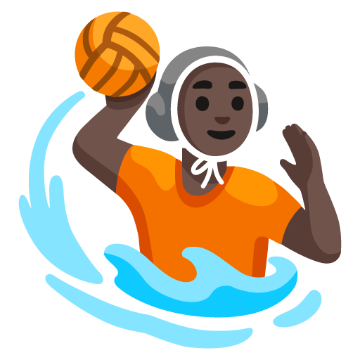 Pessoa Jogando Polo Aquático: Pele Escura para Google 17.0