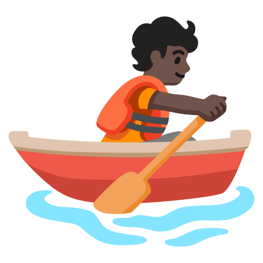 Pessoa Remando: Pele Escura para Google 17.0