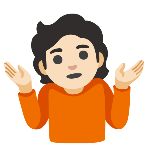 Pessoa Dando De Ombros: Pele Clara para Google 17.0