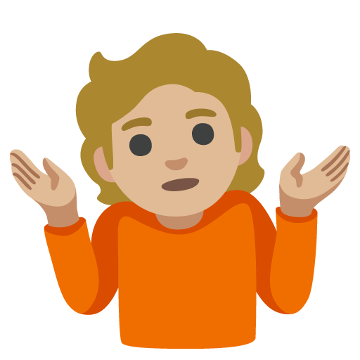 Pessoa Dando De Ombros: Pele Morena Clara para Google 17.0