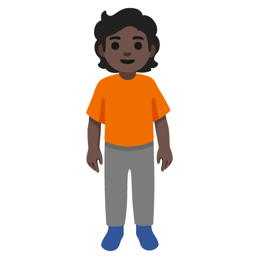 Pessoa Em Pé: Pele Escura para Google 17.0