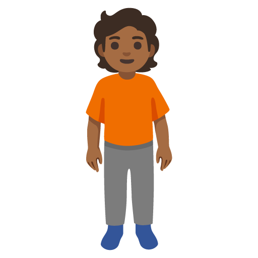 Pessoa Em Pé: Pele Morena Escura para Google 17.0