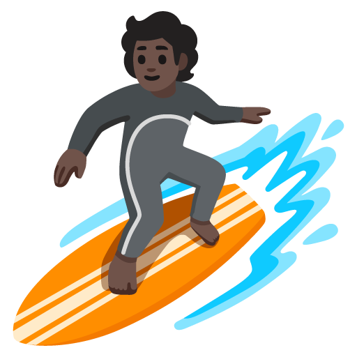 Серфінг: дуже темний тон шкіри для Google 17.0