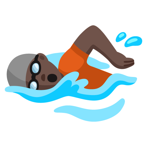 Pessoa Nadando: Pele Escura para Google 17.0
